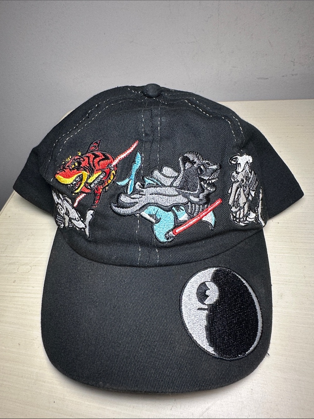 Ripleys Aquarium of the Smokies Black Embroidered Character Baseball Cap